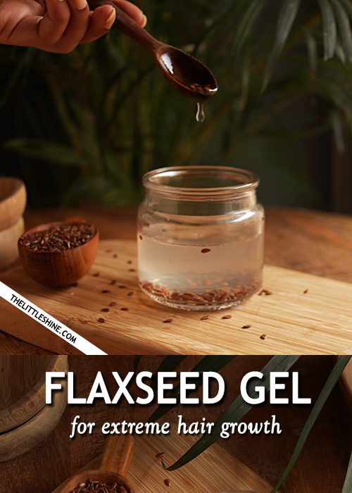 Flaxseed hair gel for extreme hair growth