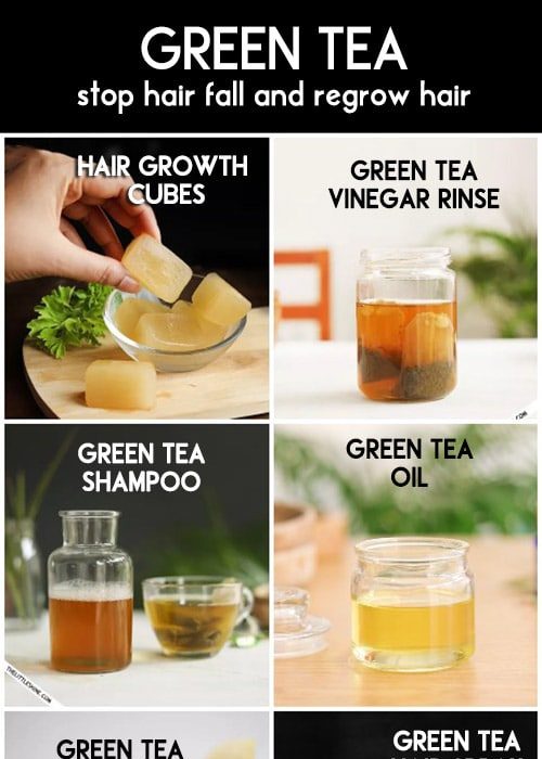 Green tea is the best remedy for hair loss