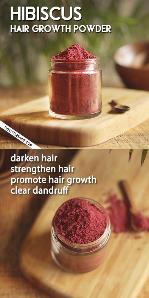 How to make and use hibiscus powder for hair growth