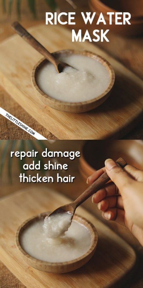 Fermented Rice Water Mask For Extreme Hair Growth The Little Shine 