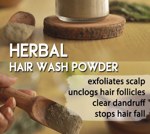Herbal hair wash Powder to stop hair fall