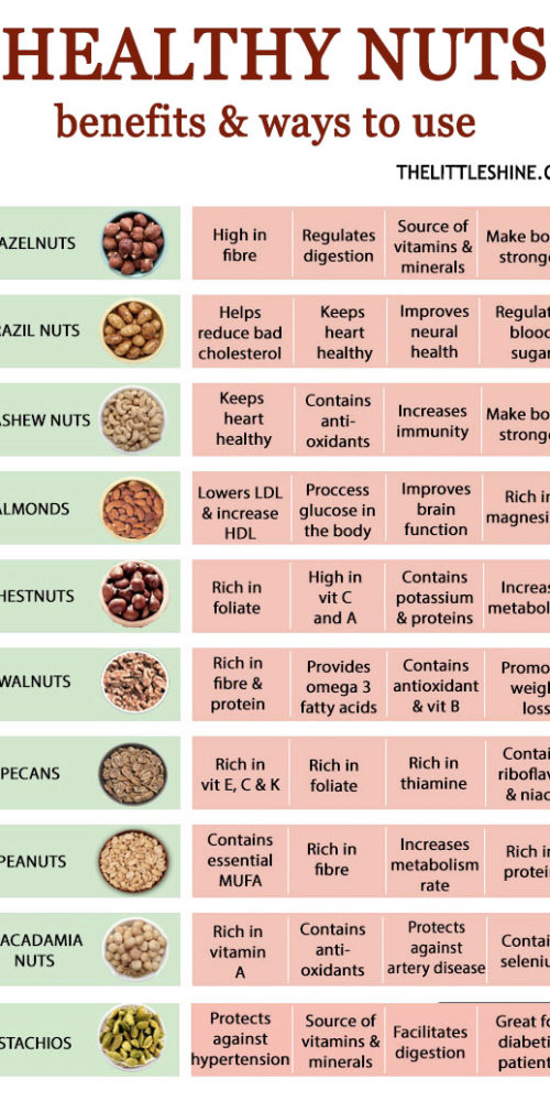 HEALTHY NUTS – BENEFITS AND USES – The Little Shine