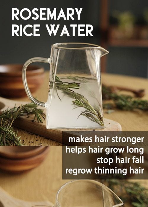 ROSEMARY RICE WATER to regrow thinning hair