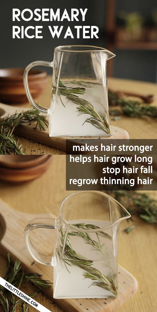 ROSEMARY RICE WATER to regrow thinning hair