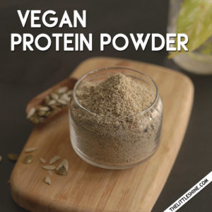 ALL NATURAL VEGAN PROTEIN POWDER RECIPE WITH SEEDS - The Little Shine