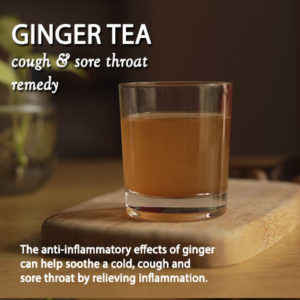 TEAS TO SOOTHE A COLD, COUGH AND SORE THROAT