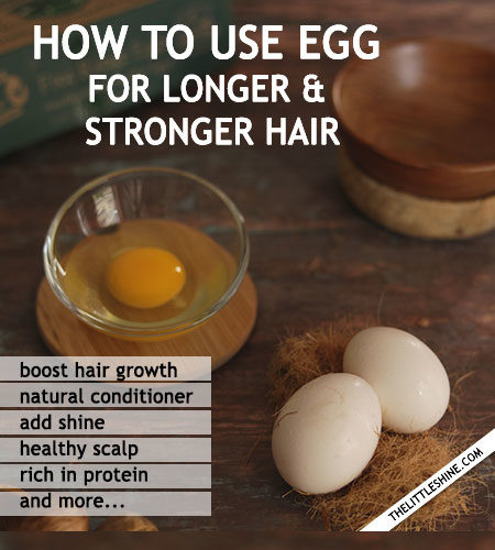 Egg For longer, stronger and healthier hair
