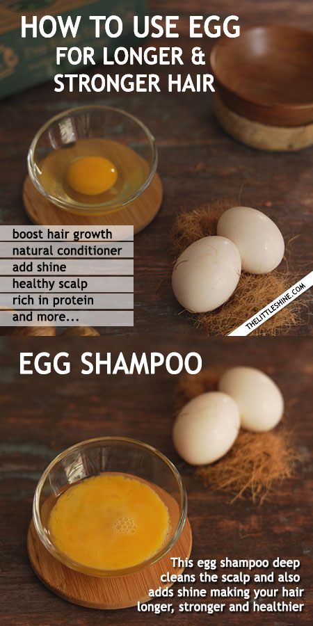 Egg For longer, stronger and healthier hair