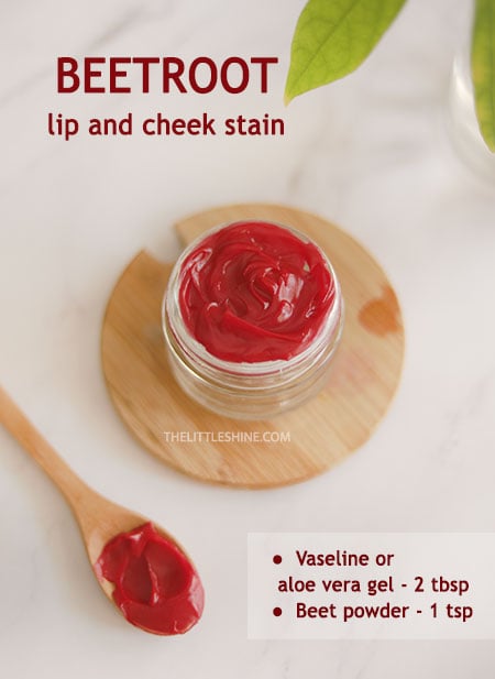 DIY NATURAL LIP AND CHEEK STAIN with just 3 ingredients