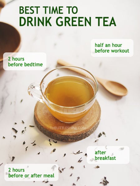 RIGHT TIME TO DRINK GREEN TEA