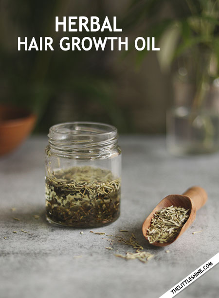 HERBAL HAIR OIL for thicker hair growth