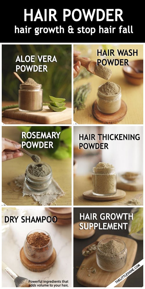 Make these natural powders at home for hair growth