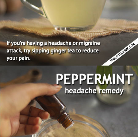 NATURAL CURES TO EASE YOUR HEADACHE