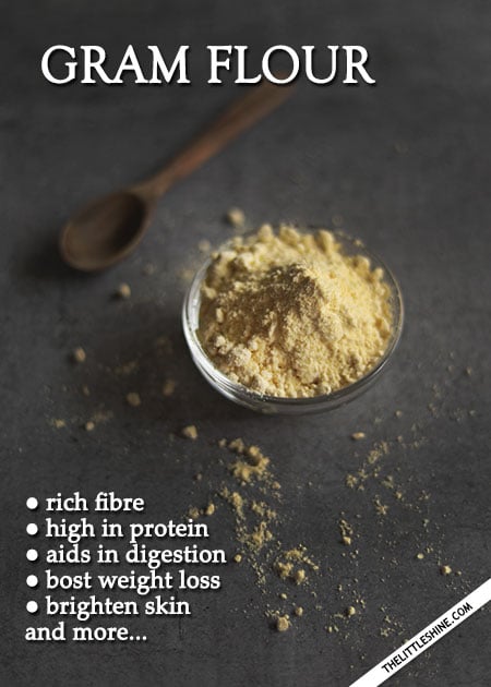 GRAM FLOUR BENEFITS AND USES