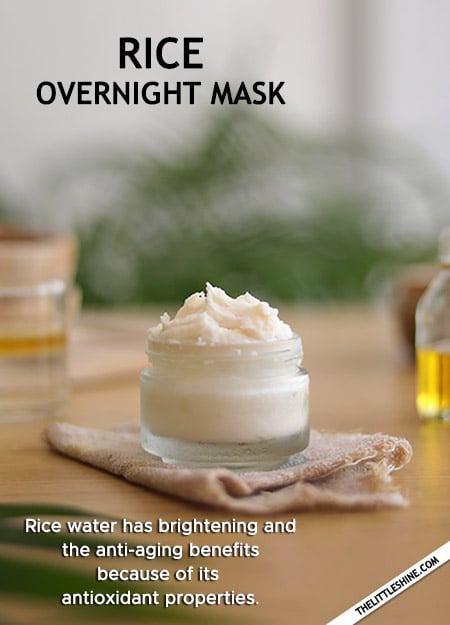 3. Rice water Mask: