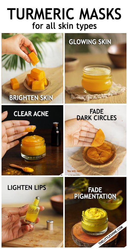 TURMERIC FACE MASKS FOR CLEAR GLOWING SKIN
