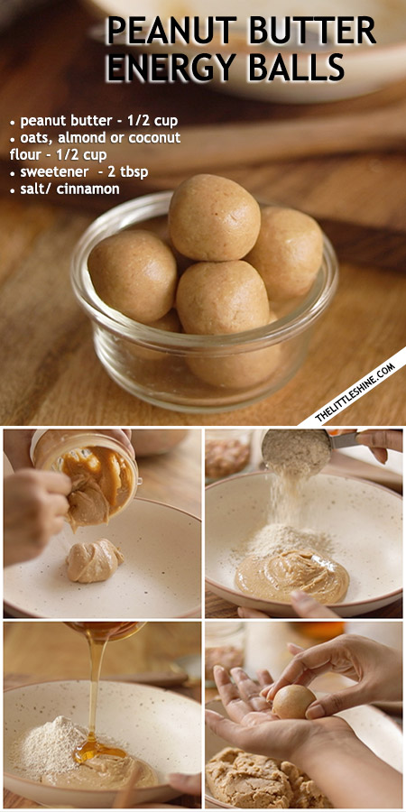 PEANUT BUTTER ENERGY BALLS recipe with video