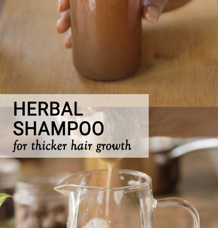 HERBAL HAIR WASH for thicker hair growth