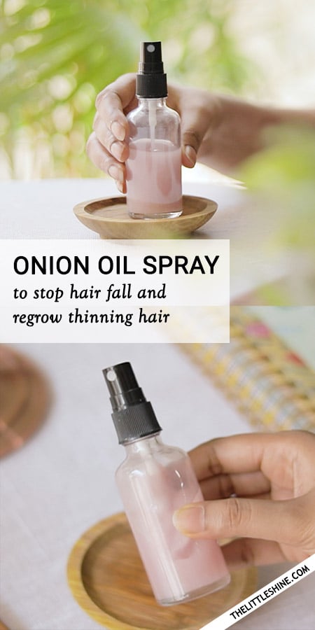Onion Oil Hair Spray to Stop Hair Fall