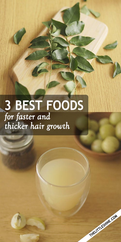 THREE BEST HAIR THICKENING FOODS – AMLA, CURRY LEAVES, FLAXSEEDS