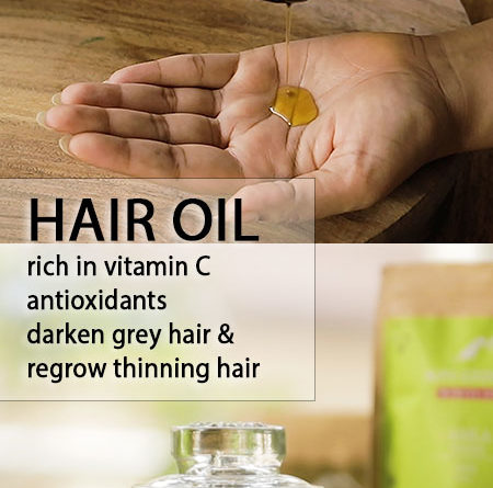 HAIR OIL TO REVERSE GREY HAIR AND STOP HAIR FALL