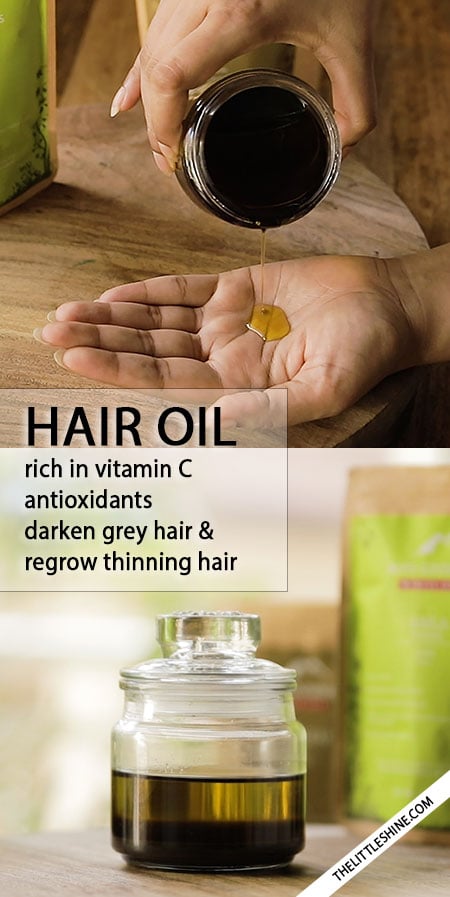 HAIR OIL TO REVERSE GREY HAIR AND STOP HAIR FALL