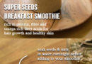 5 MINUTES BREAKFAST SMOOTHIE AND SMOOTHIE BOWL WITH SEEDS
