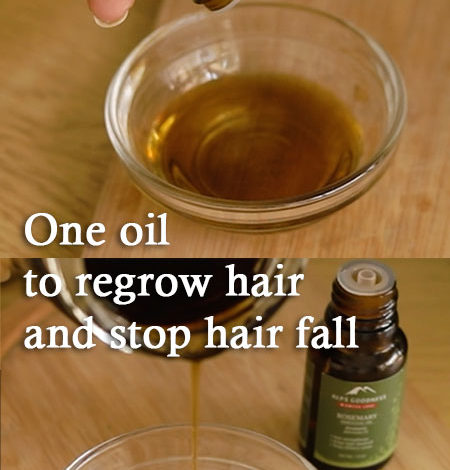 ONE ESSENTIAL OIL TO STOP HAIR FALL AND REGROW THINNING HAIR