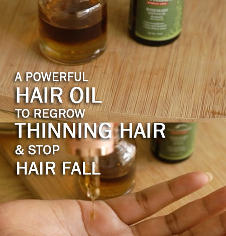 A POWERFUL HAIR OIL TO REGROW THINNING HAIR