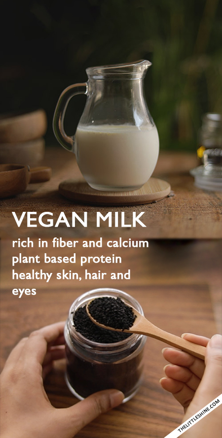 vegan milk - rich in fiber, calcium and protein