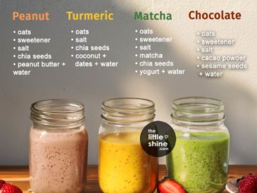 Healthy breakfast - vegan, protein rich, no milk OATS RECIPES