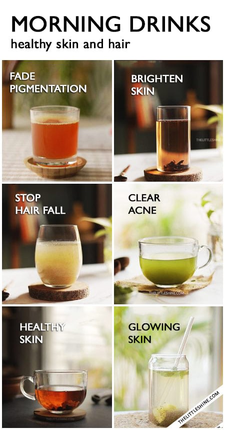 MORNING DRINKS FOR HEALTHY SKIN AND HAIR