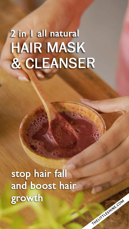 2 IN 1 HAIR MASK AND NATURAL HAIR CLEANSER TO STOP HAIR FALL