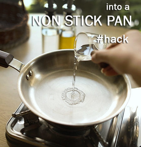 MAKE ANY STAINLESS STEEL PAN INTO A NON-STICK PAN