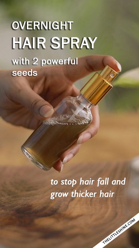Overnight Hair Spray with Two Powerful Seeds