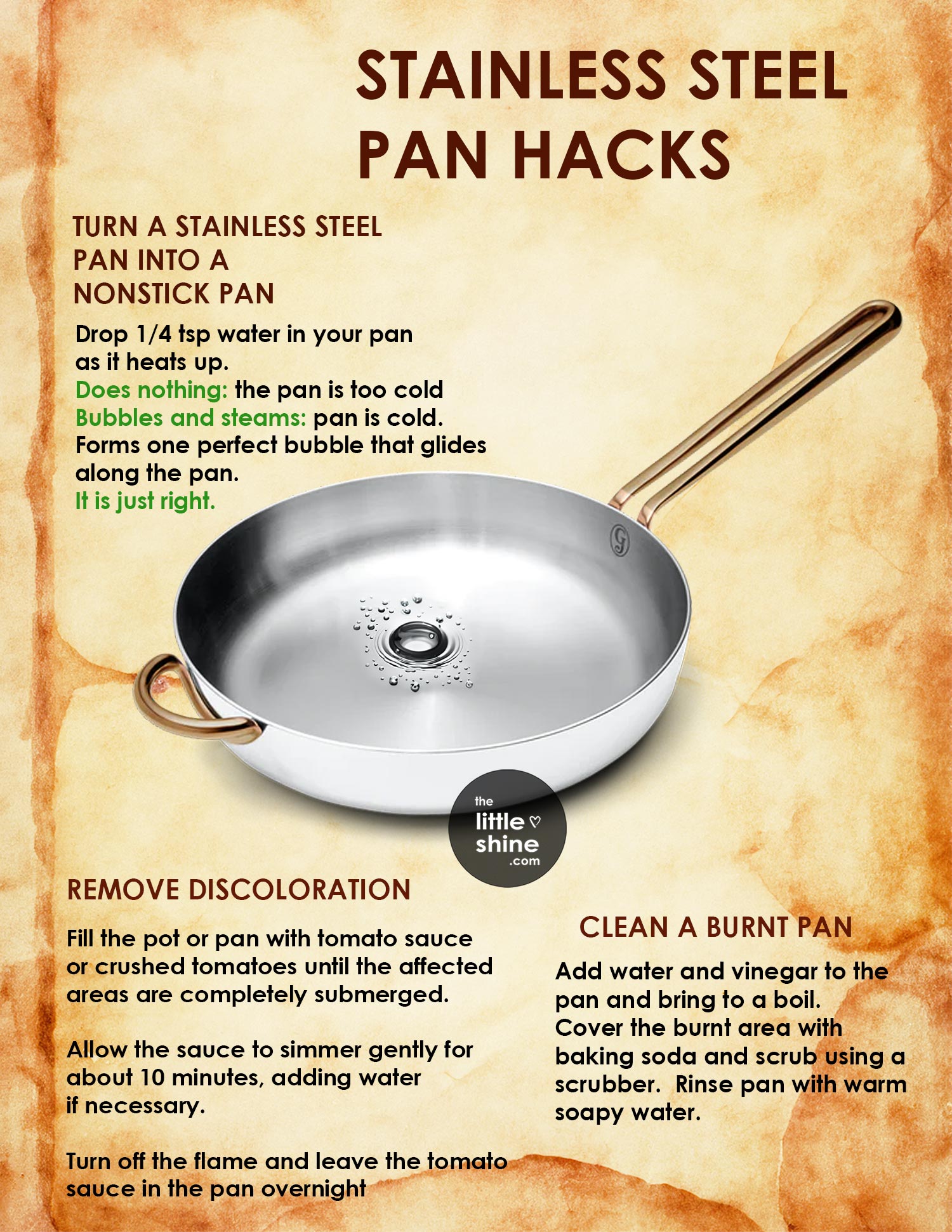 Make stainless steel into a nonstick pan with these simple hacks