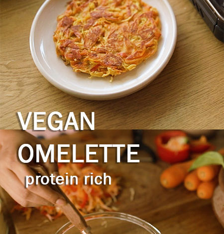 Protein Rich Vegan Omelette recipe