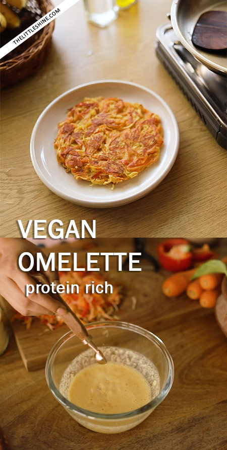 Protein Rich Vegan Omelette recipe