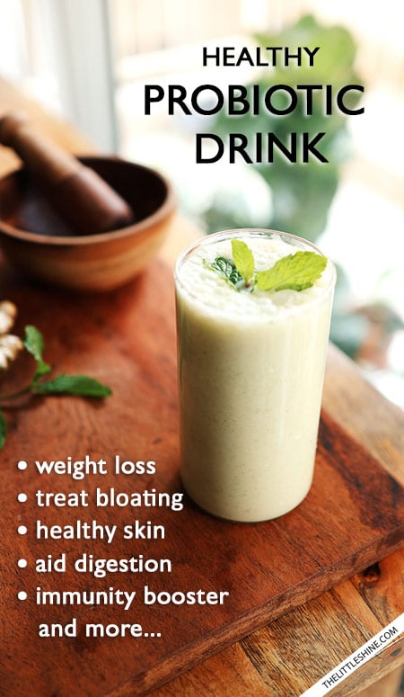 Healthy probiotic drink - SPICED BUTTERMILK - MASALA CHAAS RECIPE