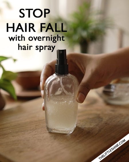 OVERNIGHT HAIR SPRAY TO STOP HAIR FALL