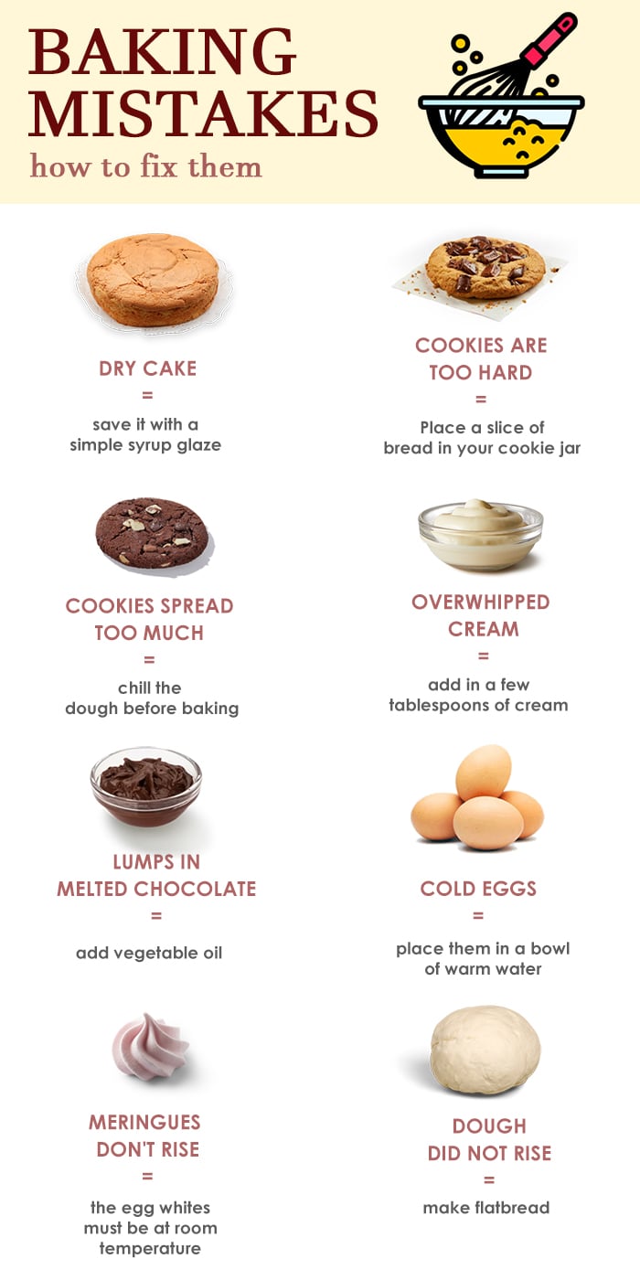 How to Fix 21 Common Cooking and Baking Mistakes