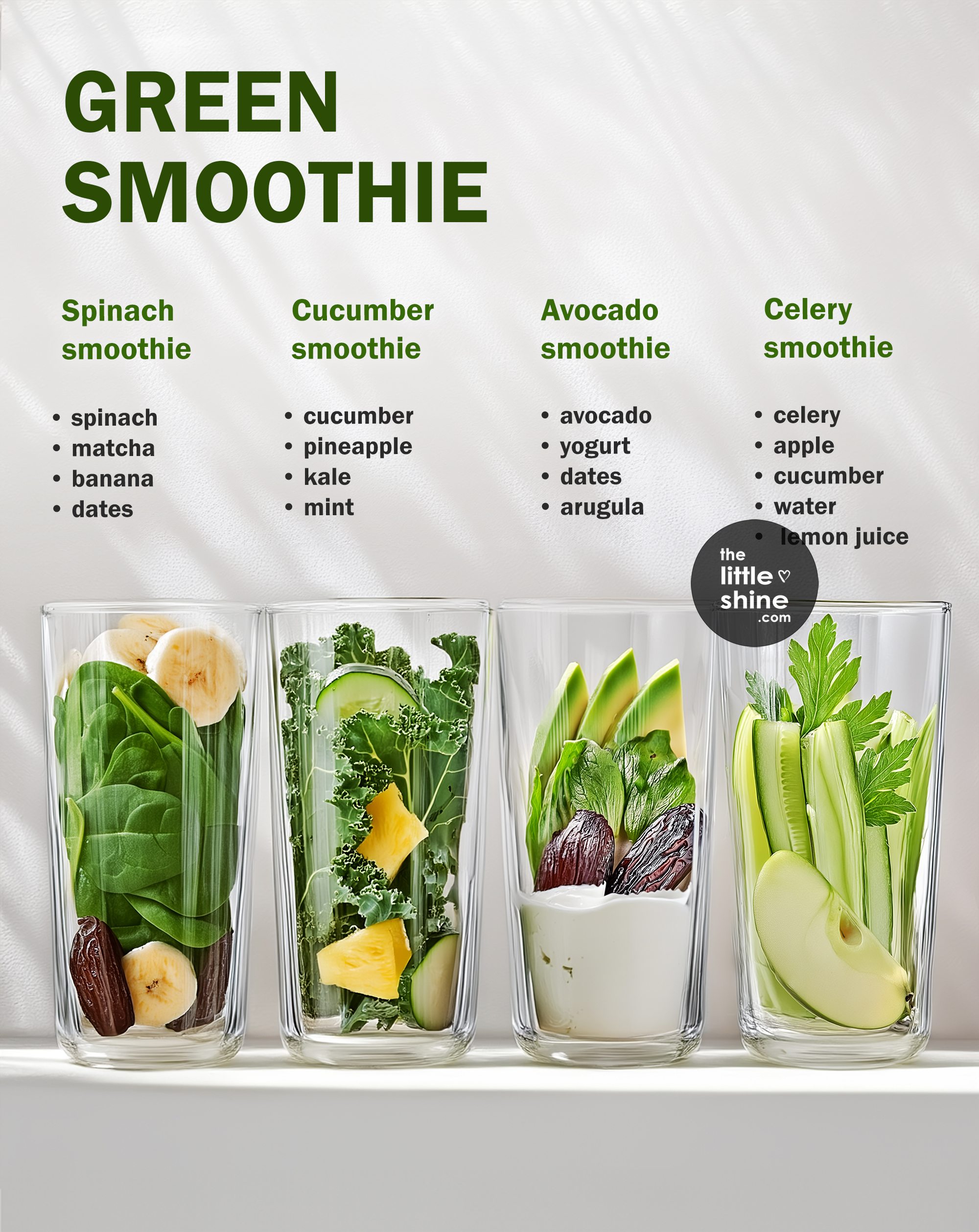 6 Healthy Green Smoothies