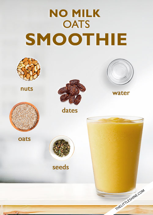 6 NO MILK HEALTHY AND DELICIOUS SMOOTHIES - The Little Shine