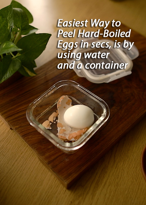 How to easily peel eggs - 