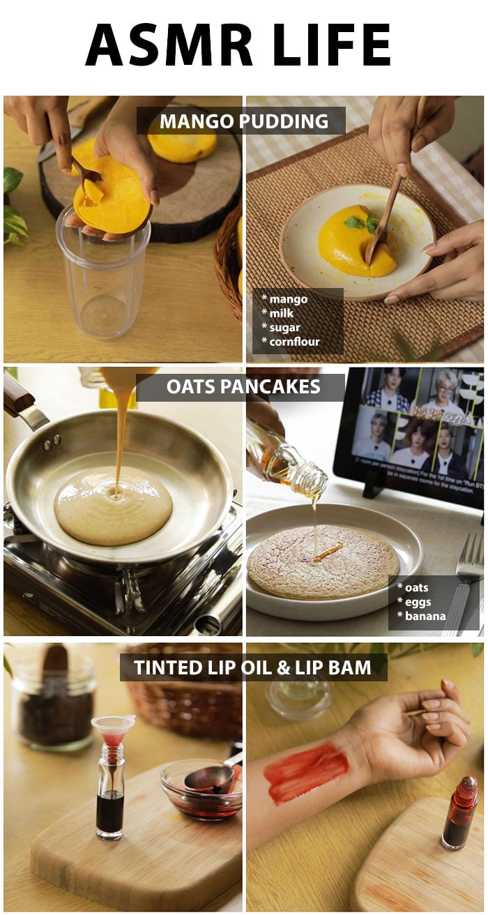 Make 3 ingredient delicious pancakes, mango pudding, natural tinted lip balm and tinted lip oil
