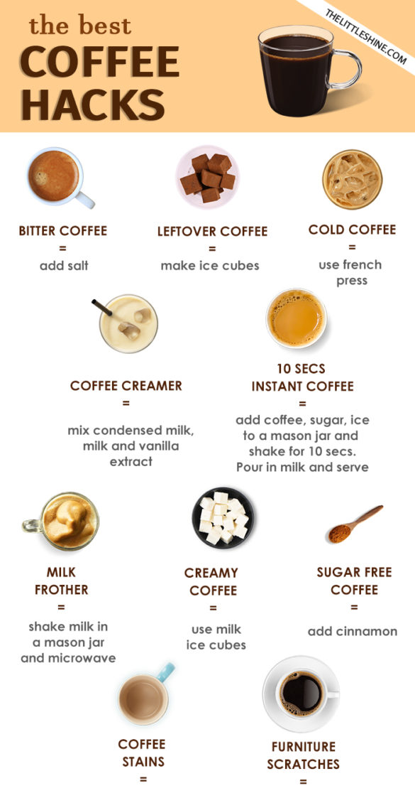 15 Best Coffee hacks - The Little Shine