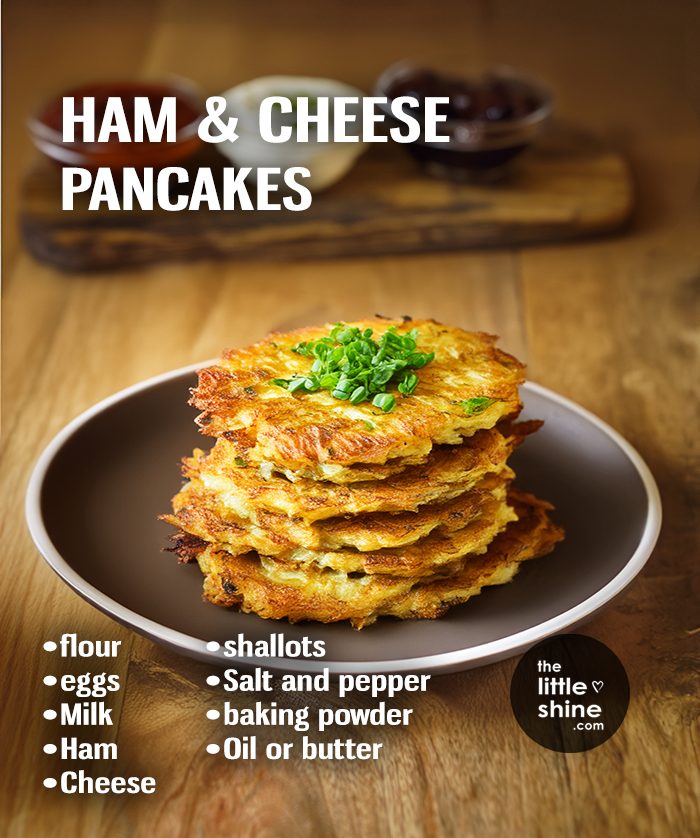 Ham and cheese Pancakes