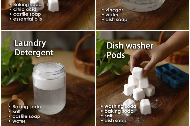 12 NATURAL HOMEMADE CLEANERS that will clean, sanitize and disinfect everything in our homes