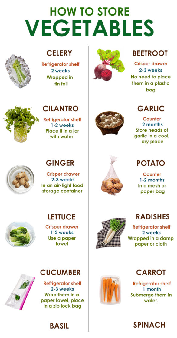 How To Store Your Vegetables to keep them fresh and make them last ...