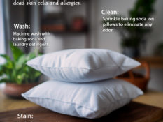 How to properly clean and disinfect your bed pillows